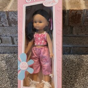 Corelle Chloé Doll with Pink Polka Dot Outfit